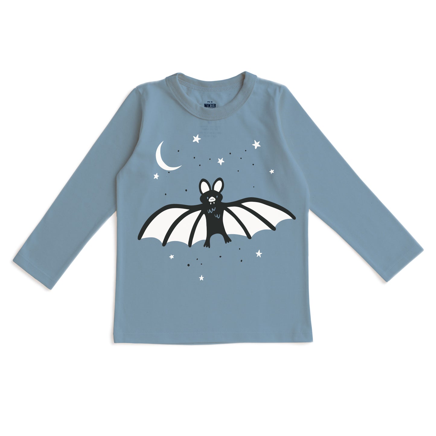 Long-Sleeve GRAPHIC Tee - Bat Lake Blue