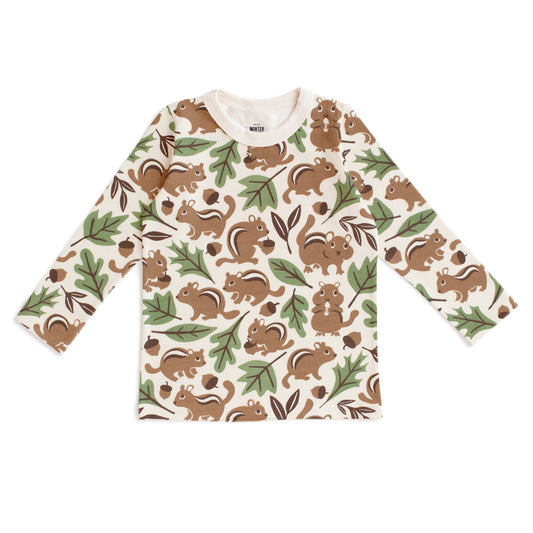 Long-Sleeve Tee - Chipmunks Brown