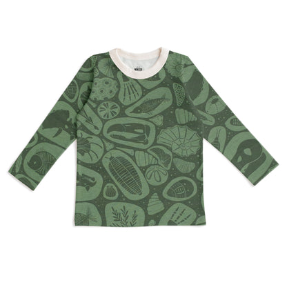 Long-Sleeve Tee - Fossils Green