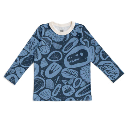 Long-Sleeve Tee - Fossils Night Sky