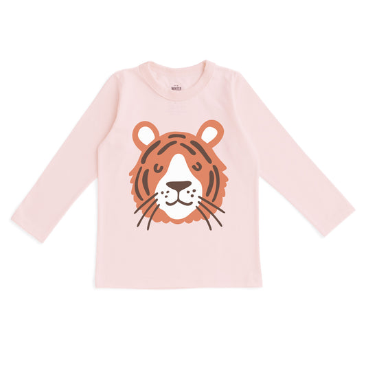 Long-Sleeve GRAPHIC Tee - Tiger Pink