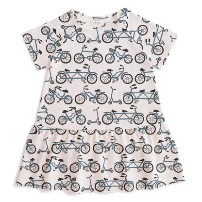 Milwaukee Dress - Bikes Slate Blue