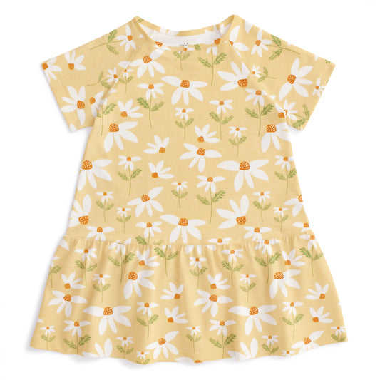 Milwaukee Dress - Daisies Yellow