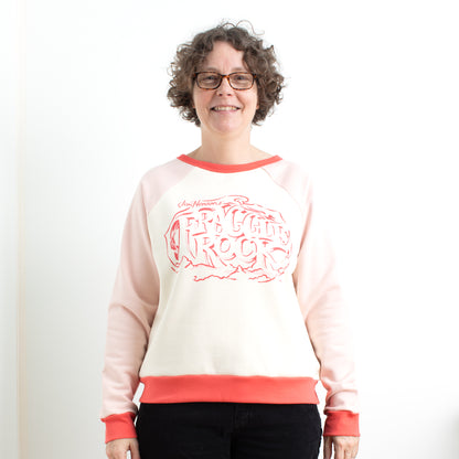 Adult Oslo Sweatshirt - Fraggle Rock Logo Pink