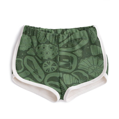 French Terry Shorts - Fossils Green