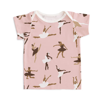 Short-Sleeve Lap Tee - Ballet Pink - Pretty Much Perfect