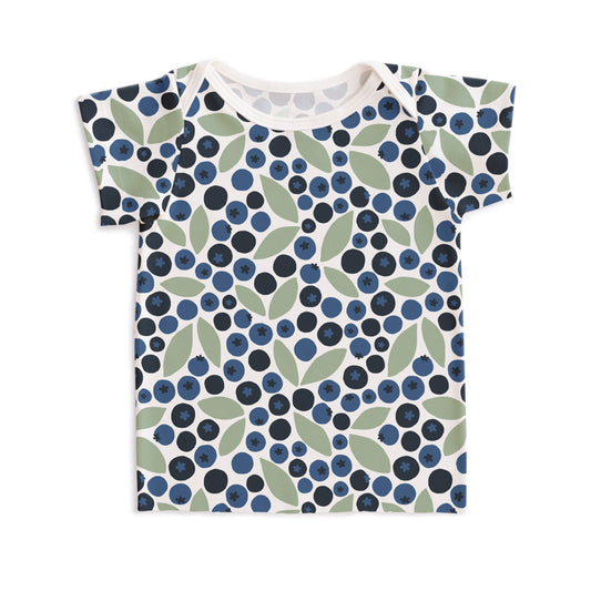 Short-Sleeve Lap Tee - Berries Blue & Green - Pretty Much Perfect