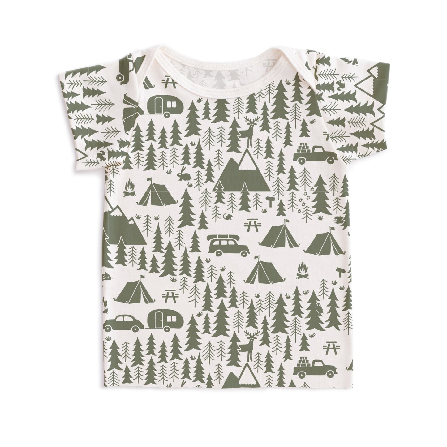 Short-Sleeve Lap Tee - Campground Forest Green - Pretty Much Perfect