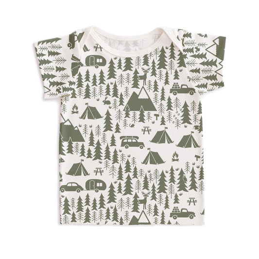 Short-Sleeve Lap Tee - Campground Forest Green - Pretty Much Perfect