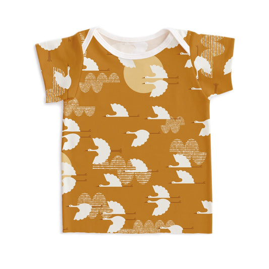 Short-Sleeve Lap Tee - Cranes Gold - Pretty Much Perfect