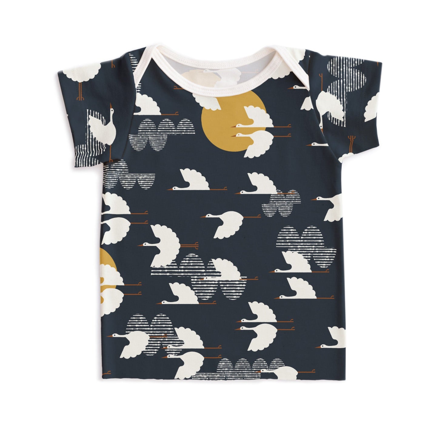 Short-Sleeve Lap Tee - Cranes Night Sky - Pretty Much Perfect