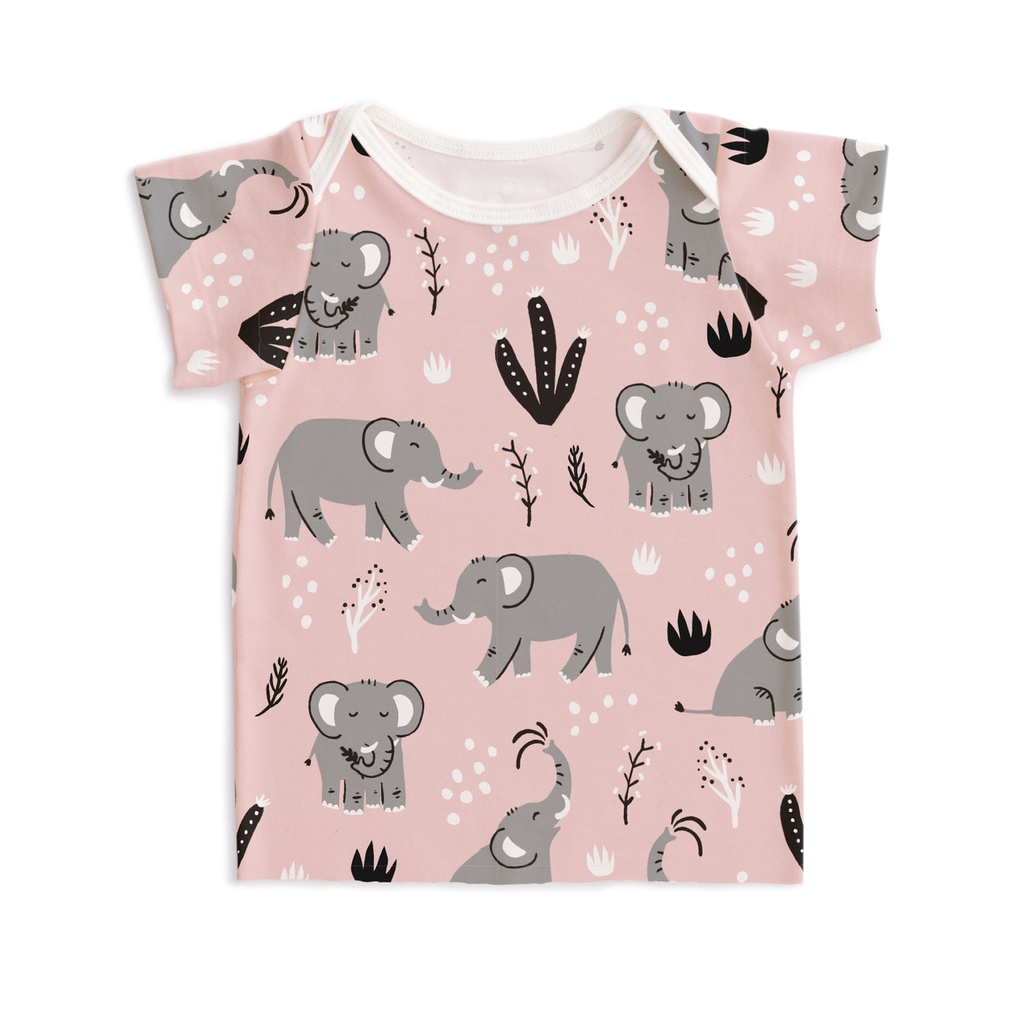 Short-Sleeve Lap Tee - Elephants Pink - Pretty Much Perfect