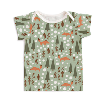 Short-Sleeve Lap Tee - Foxes Green - Pretty Much Perfect