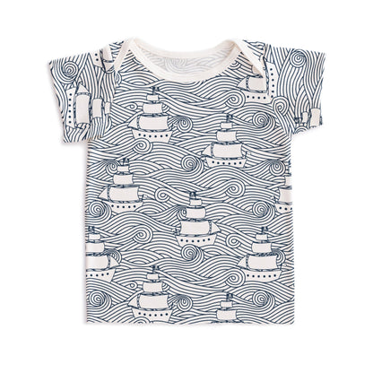 Short-Sleeve Lap Tee - High Seas Navy - Pretty Much Perfect