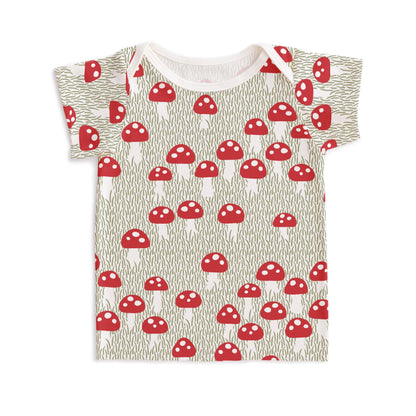 Short-Sleeve Lap Tee - Mushrooms Sage - Pretty Much Perfect