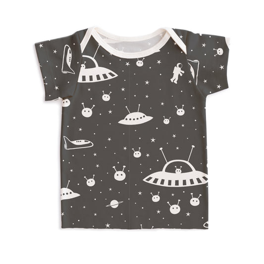 Short-Sleeve Lap Tee - Outer Space Charcoal - Pretty Much Perfect