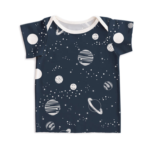 Short-Sleeve Lap Tee - Planets Night Sky - Pretty Much Perfect