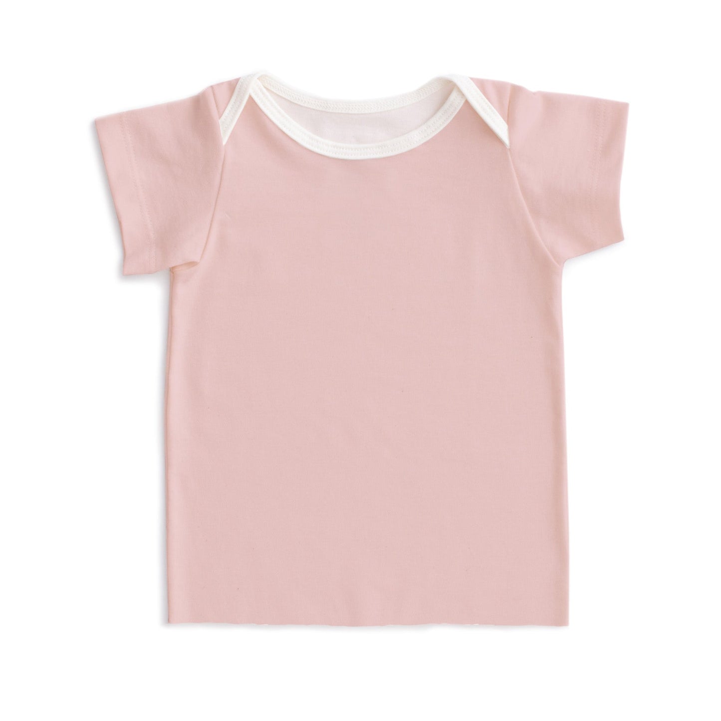 Short-Sleeve Lap Tee - Solid Pink - Pretty Much Perfect