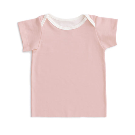 Short-Sleeve Lap Tee - Solid Pink - Pretty Much Perfect