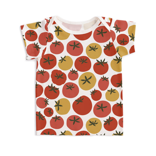 Short-Sleeve Lap Tee - Tomatoes Red & Yellow - Pretty Much Perfect