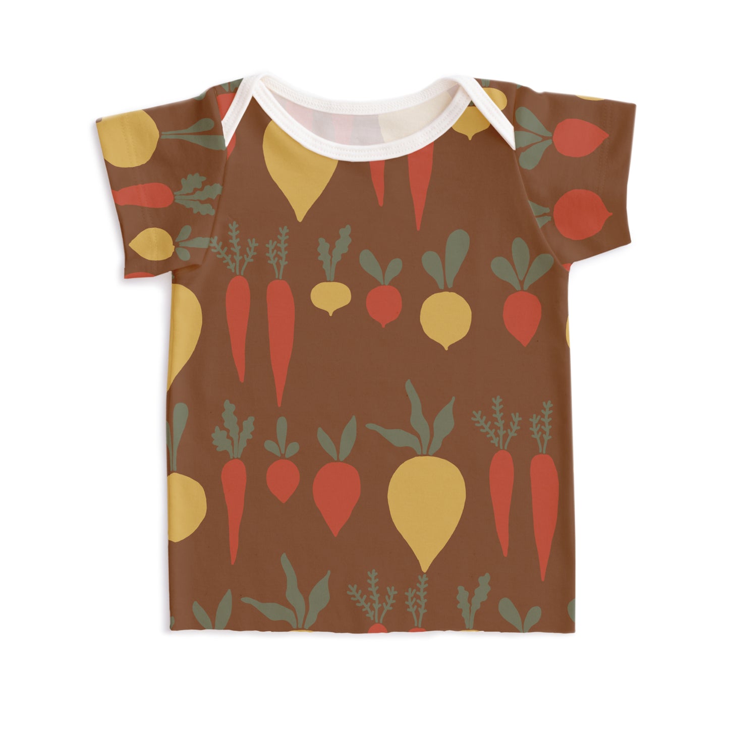 Short-Sleeve Lap Tee - Root Vegetables Chestnut - Pretty Much Perfect