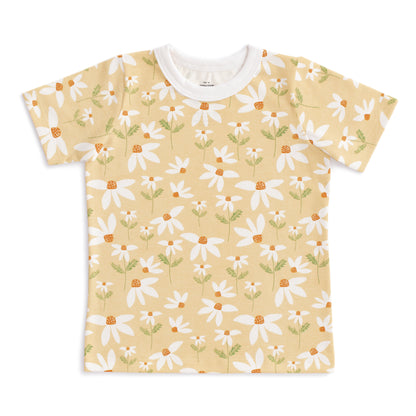 Short-Sleeve Tee - Daisies Yellow