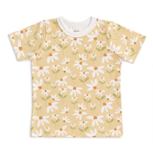 Short-Sleeve Tee - Daisies Yellow