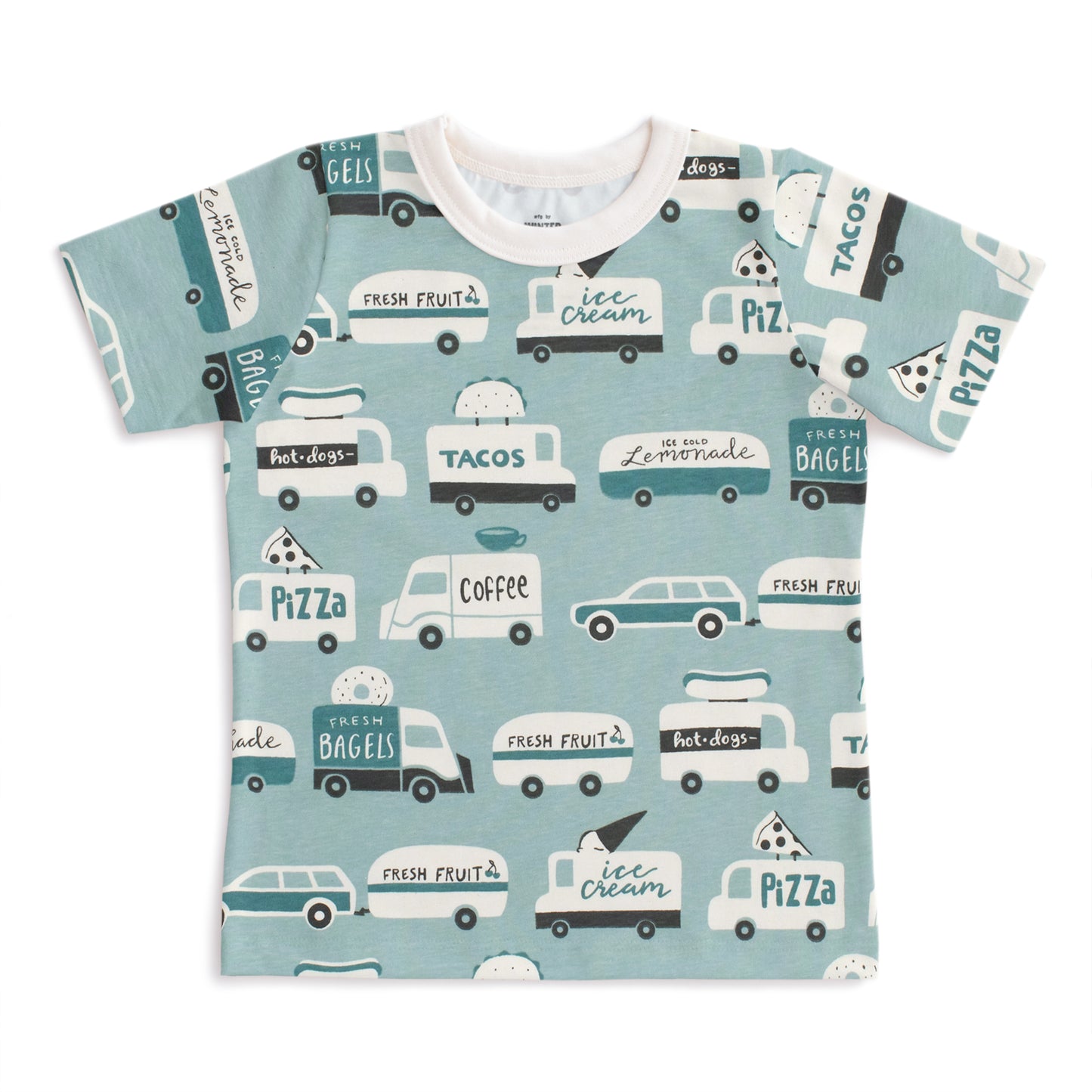 Short-Sleeve Tee - Food Trucks Surf Blue