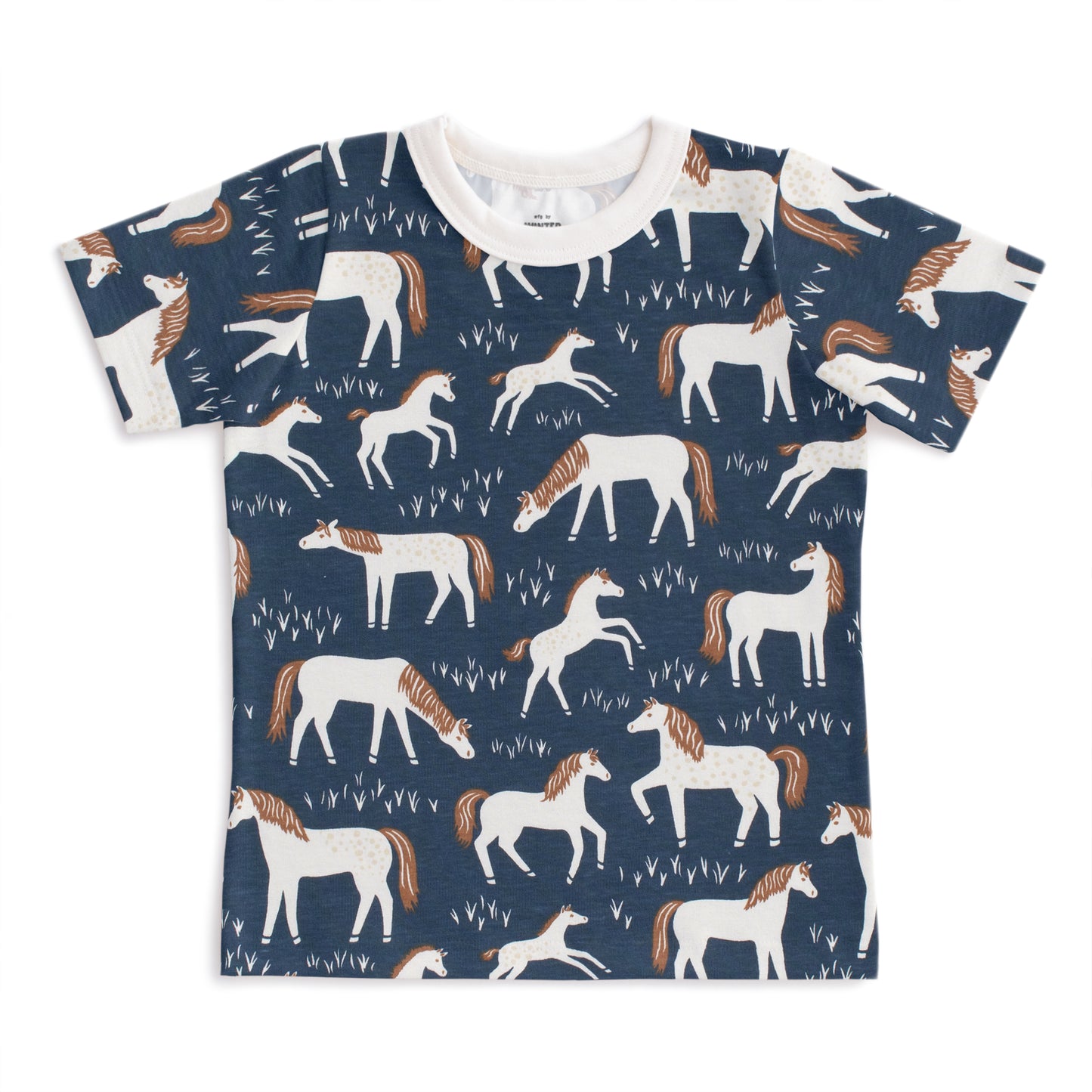 Short-Sleeve Tee - Horses Navy