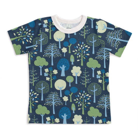 Short-Sleeve Tee - Trees Navy