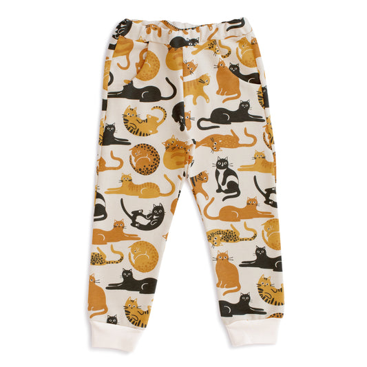 Sweatpants - Cat Friends Gold & Yellow