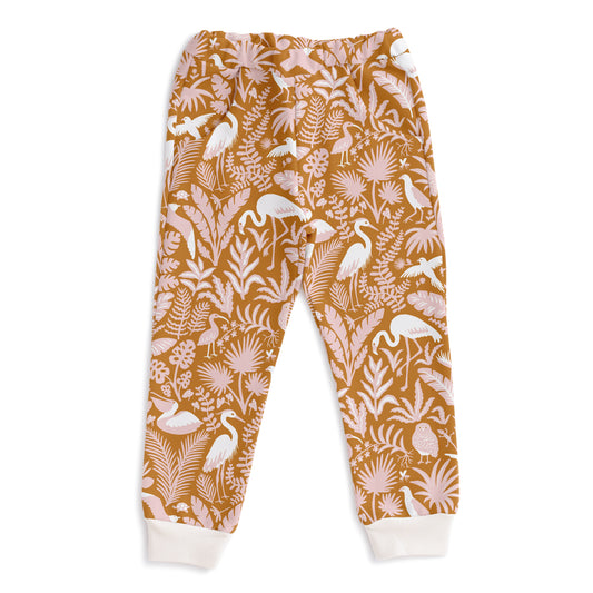 Sweatpants - Tropical Birds Gold