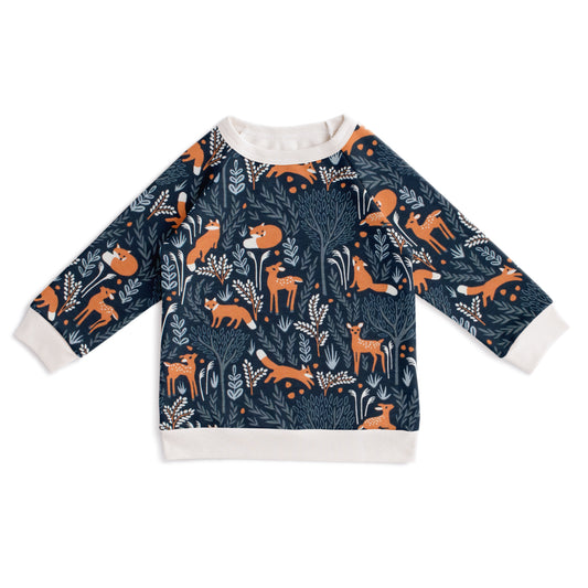 Sweatshirt - Deer & Foxes Night Sky