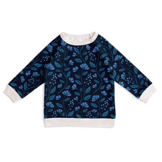 Sweatshirt - Flower Vines Night Sky