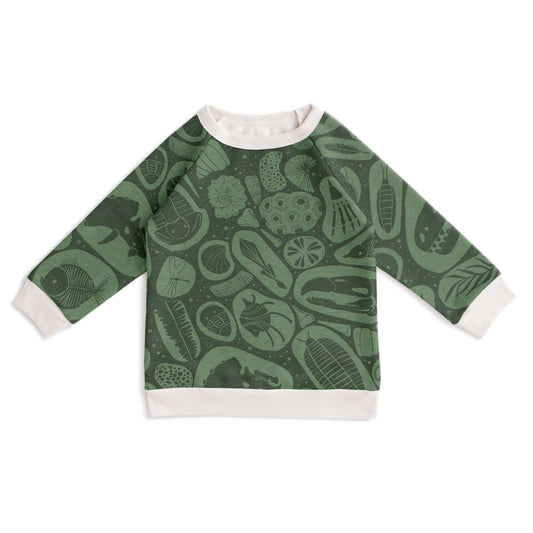 Sweatshirt - Fossils Green - Pretty Much Perfect