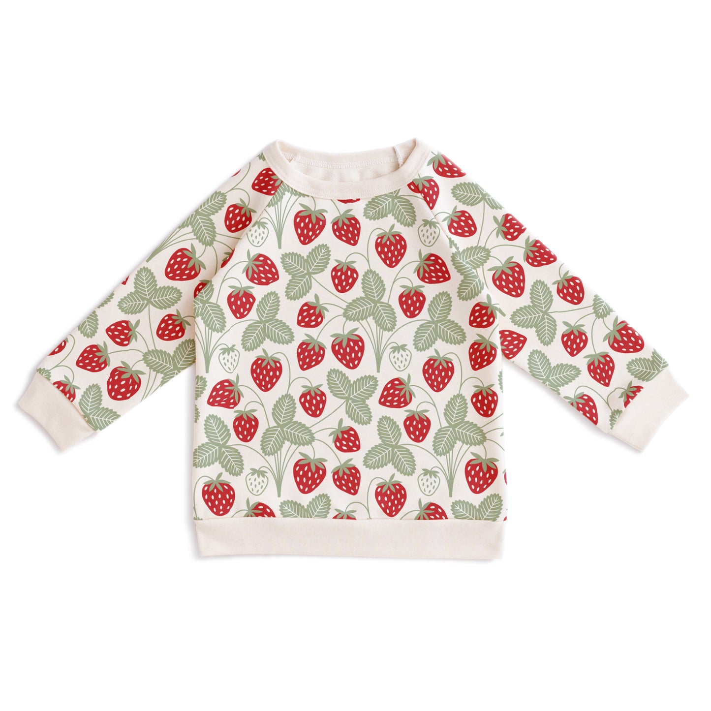 Sweatshirt - Strawberries Red & Green