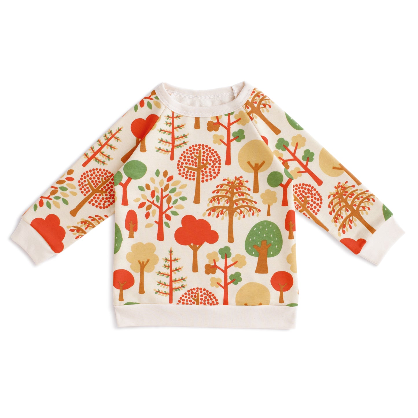 Sweatshirt - Trees Green & Orange