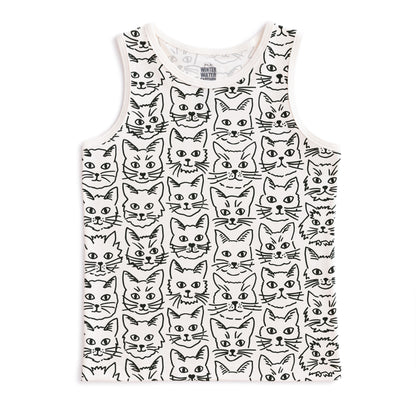 Tank Top - Kitties Black