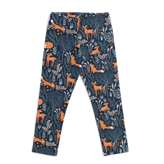 Leggings - Deer & Foxes Night Sky