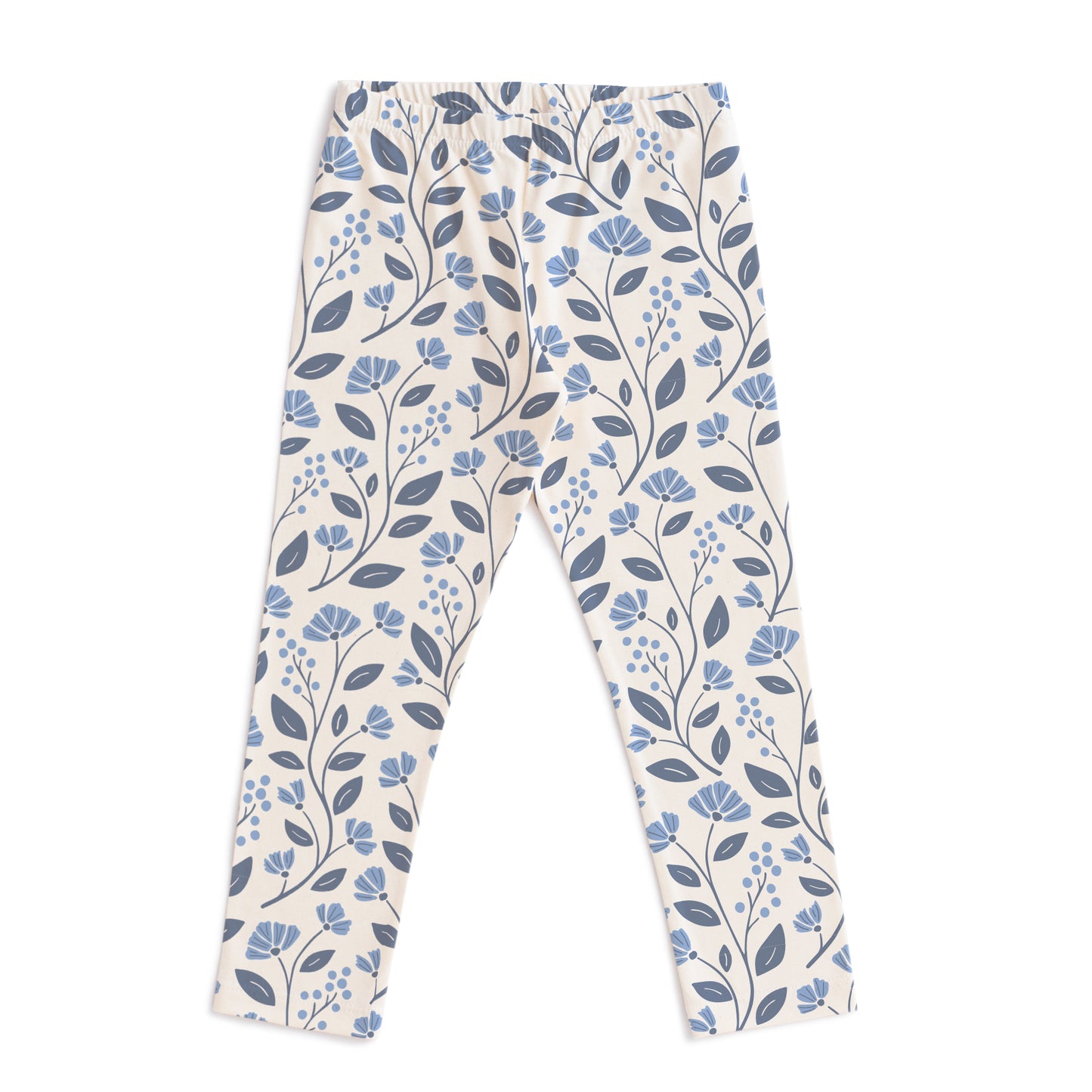 Leggings - Flower Vines Blue