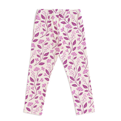 Baby Leggings - Flower Vines Orchid