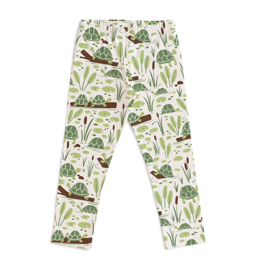 Baby Leggings - Turtles Green