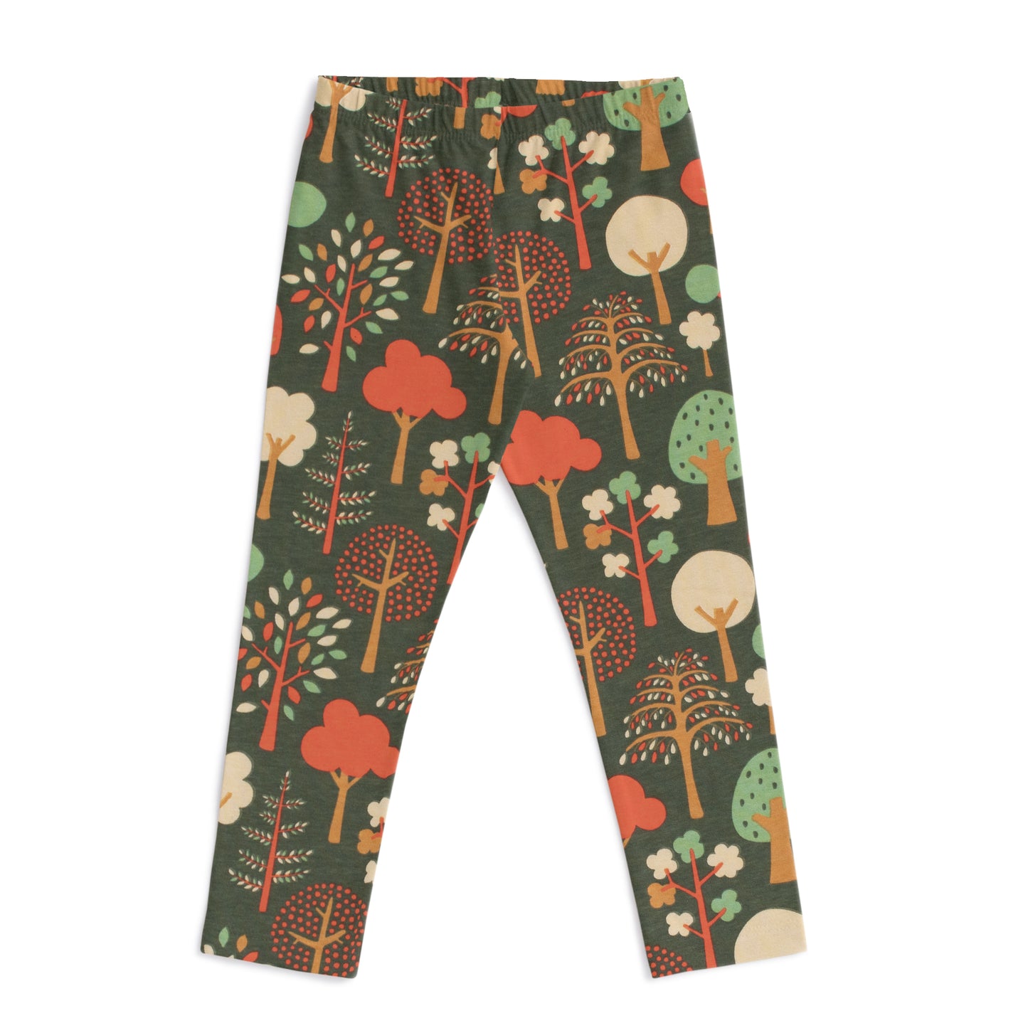 Leggings - Trees Dark Green