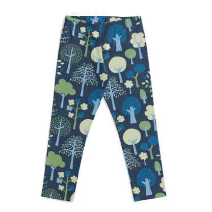 Leggings - Trees Navy