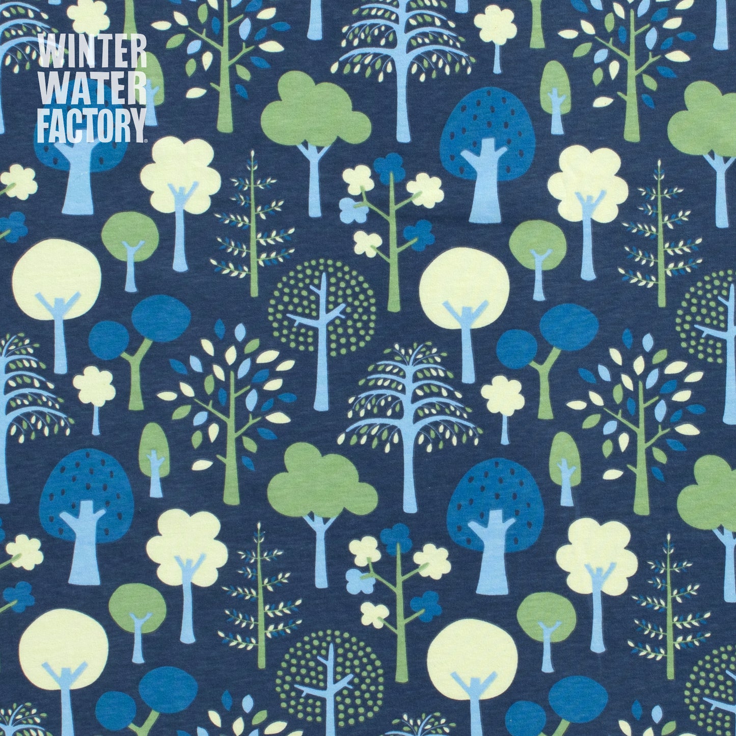 Leggings - Trees Navy