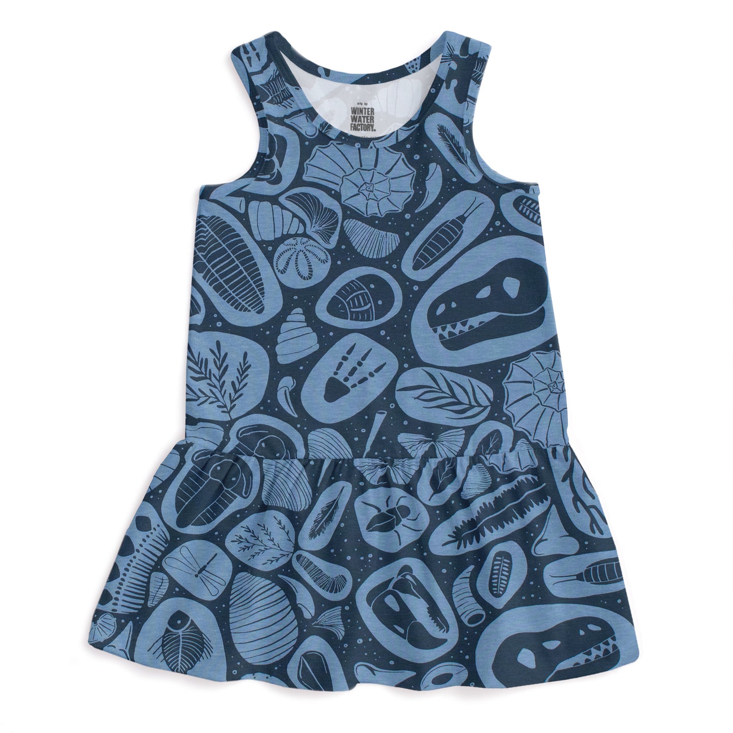 Valencia Dress - Fossils Night Sky