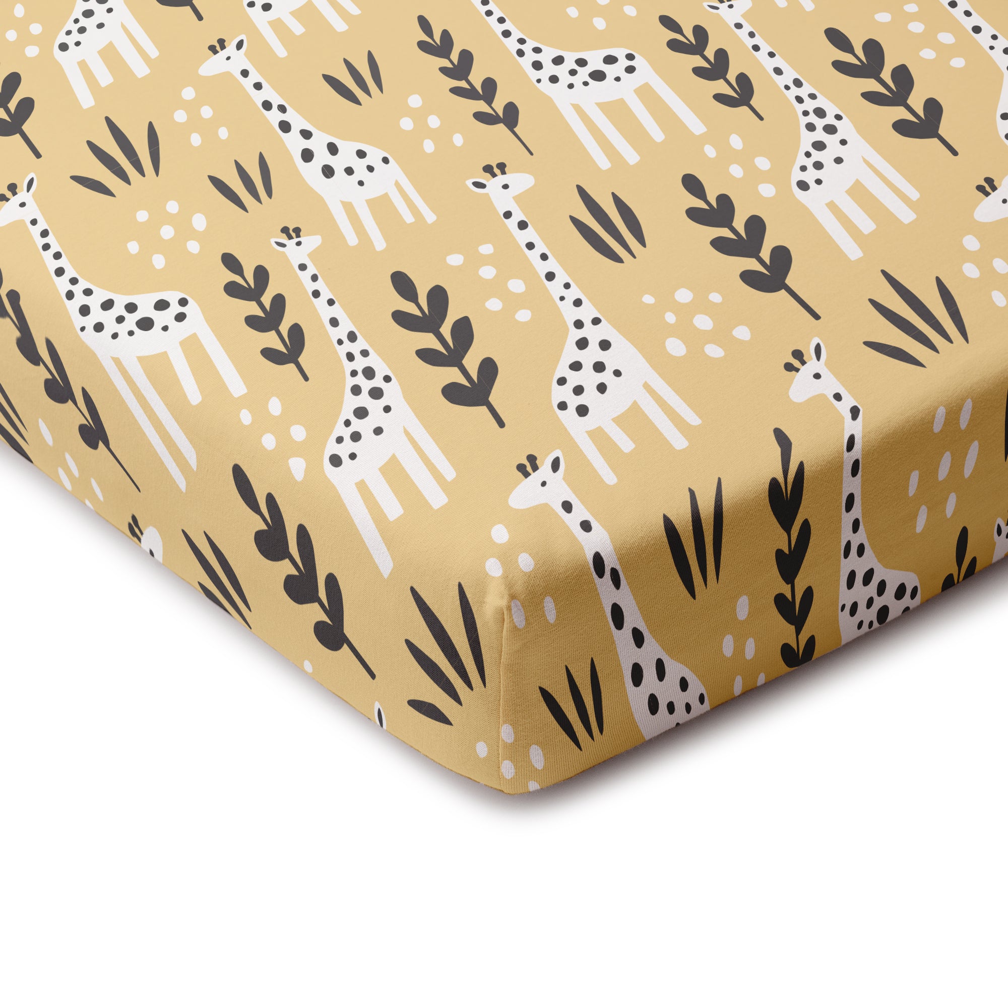 Yellow fitted best sale crib sheet