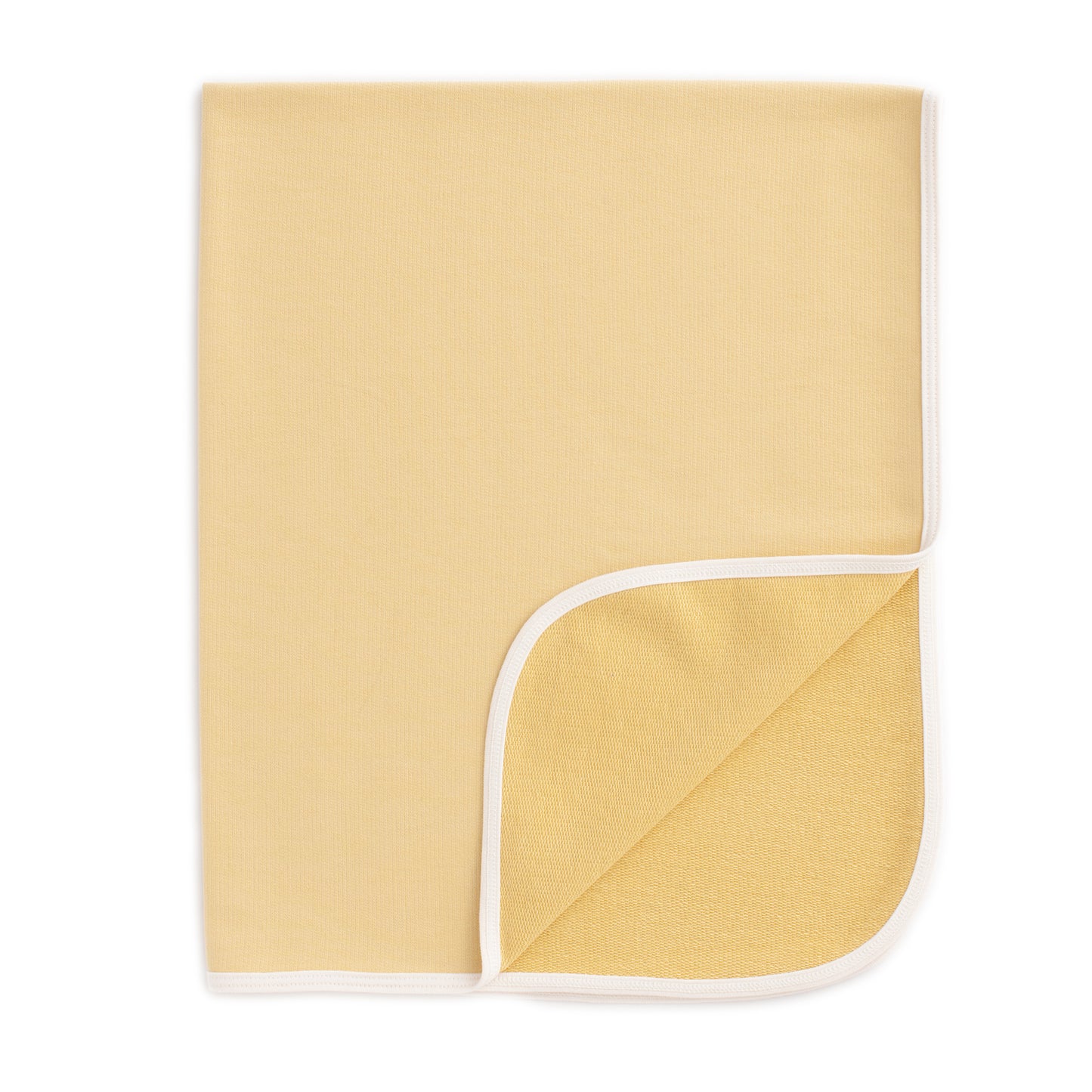 French Terry Blanket - Solid Pale Yellow