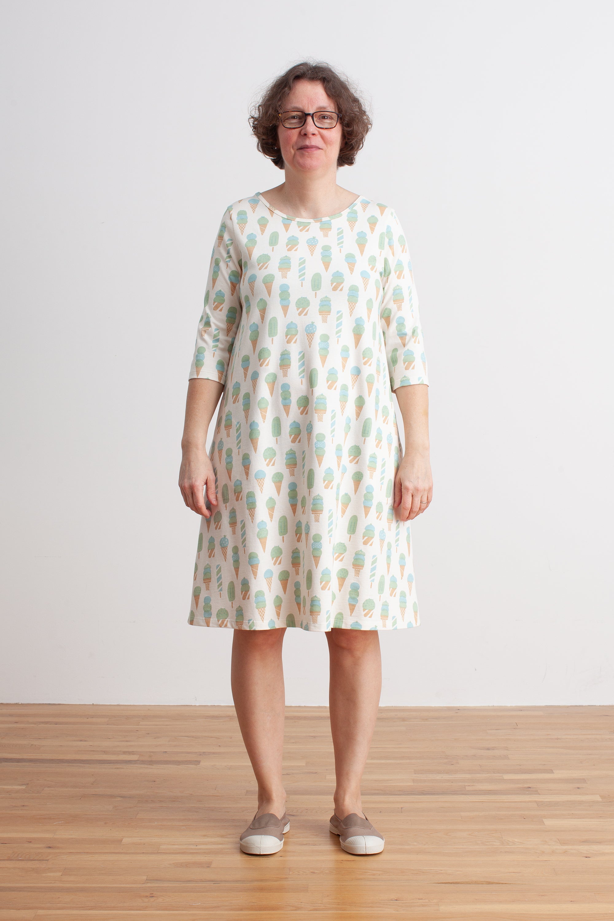 Women s Helsinki Dress Ice Cream Mint Blue Winter Water Factory