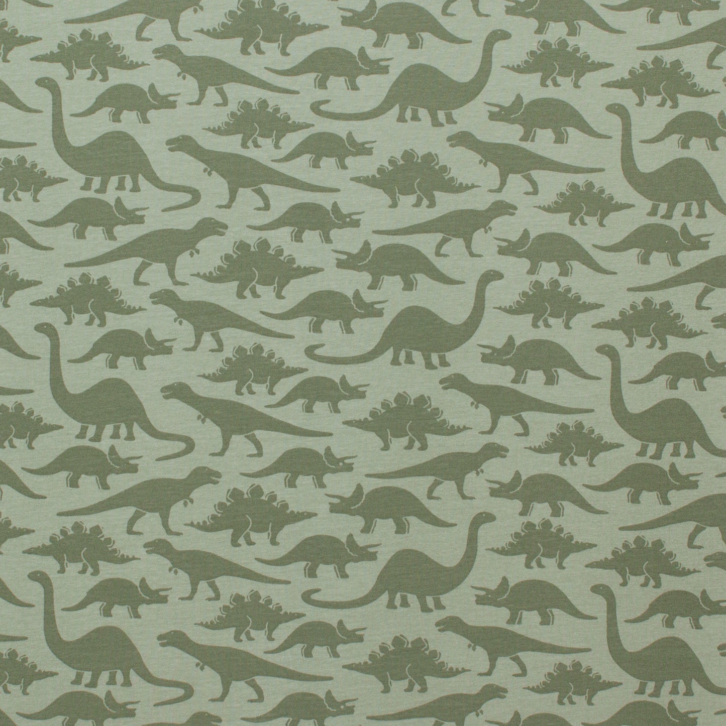 Calgary Dress - Dinosaurs Sage